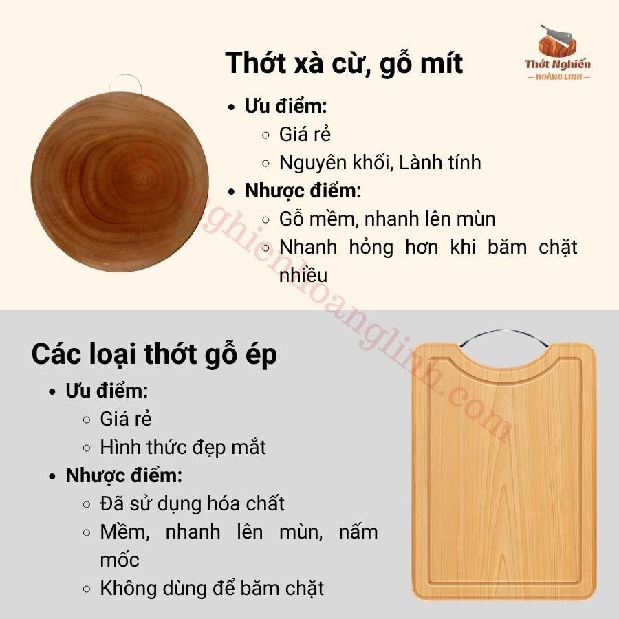 so sánh thớt nghiến với thớt khác 2