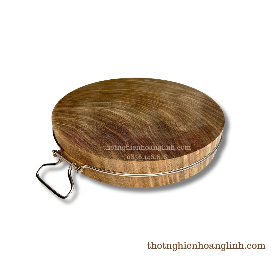 Thớt gỗ nghiến đường kính 39cm